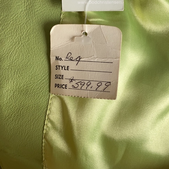 Genuine Green Leather Jacket - Picture 2 of 3